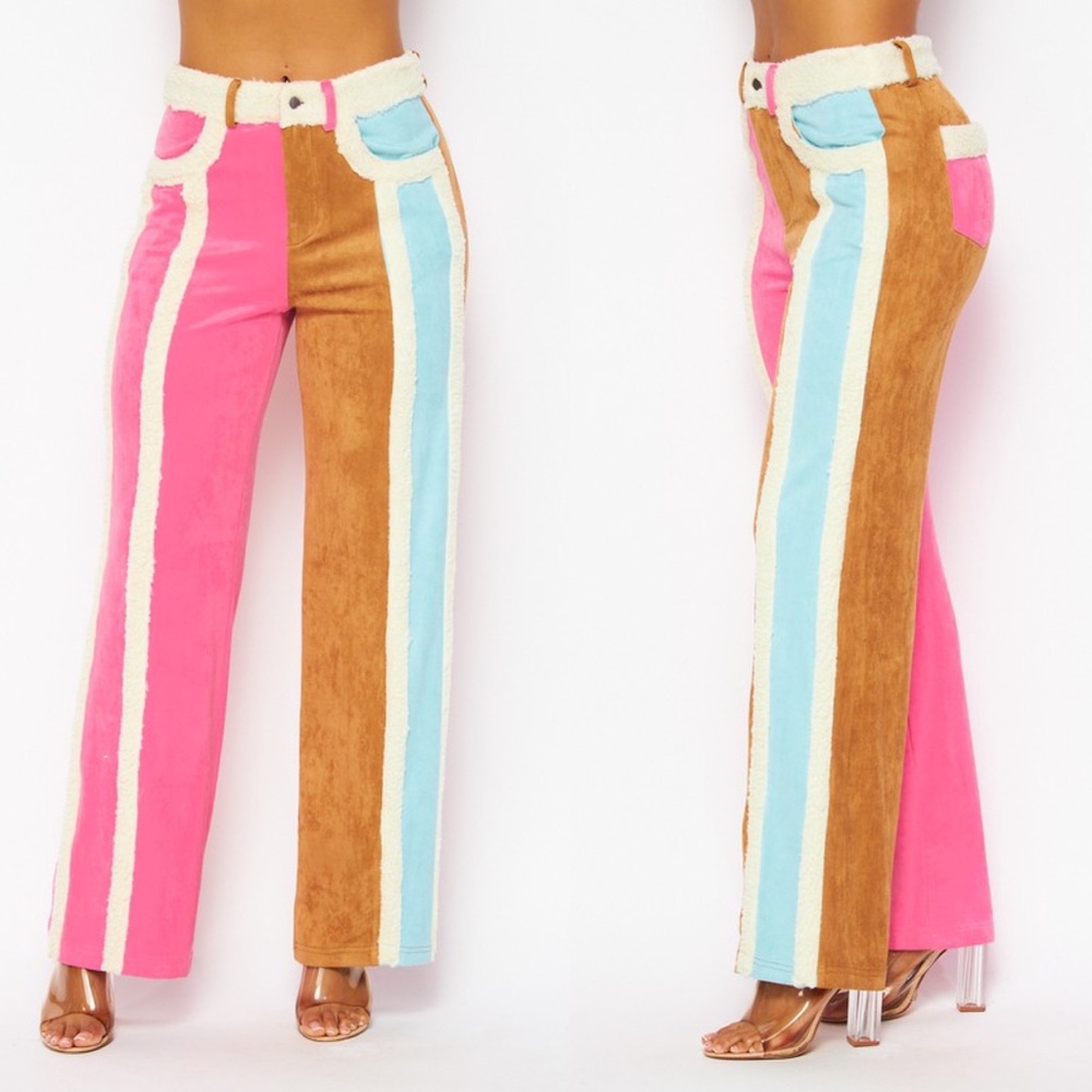 Faux Suede Pants